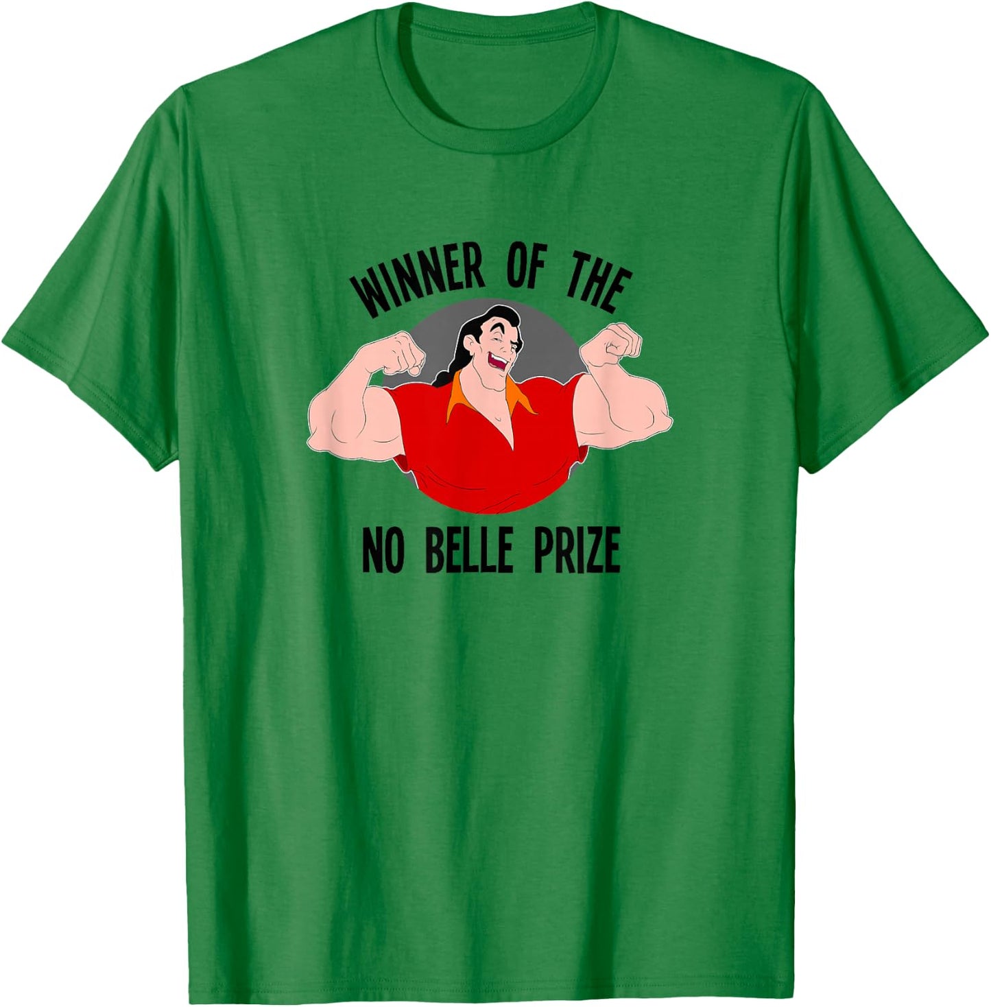 Disney Beauty and The Beast Gaston Winner of No Belle Prize Small T-Shirt - T-Shirt | Irish Green