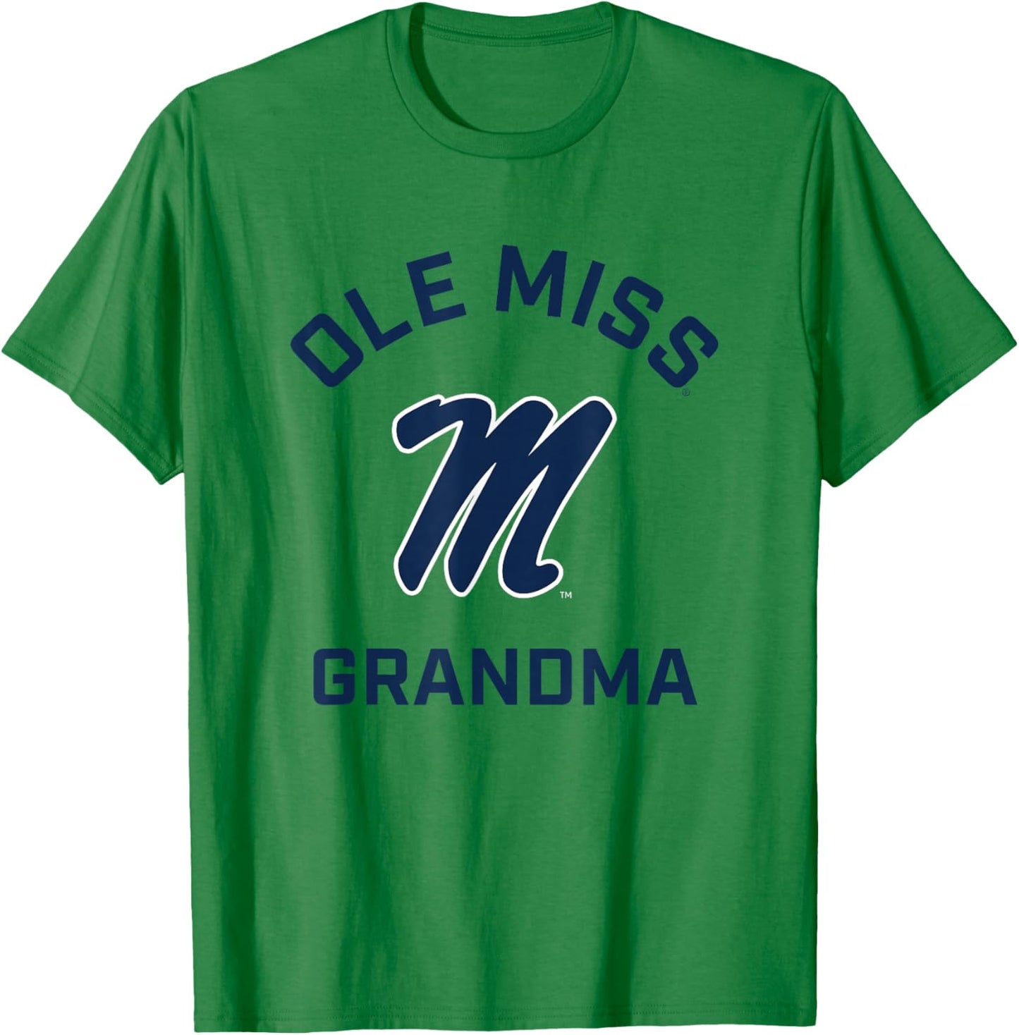 Ole Miss Rebels Arched Grandma T-Shirt - T-Shirt | Irish Green