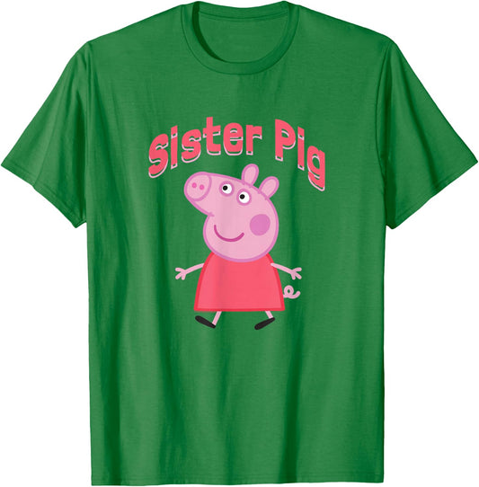 Peppa Pig Sister Pig T-Shirt - T-Shirt | Irish Green