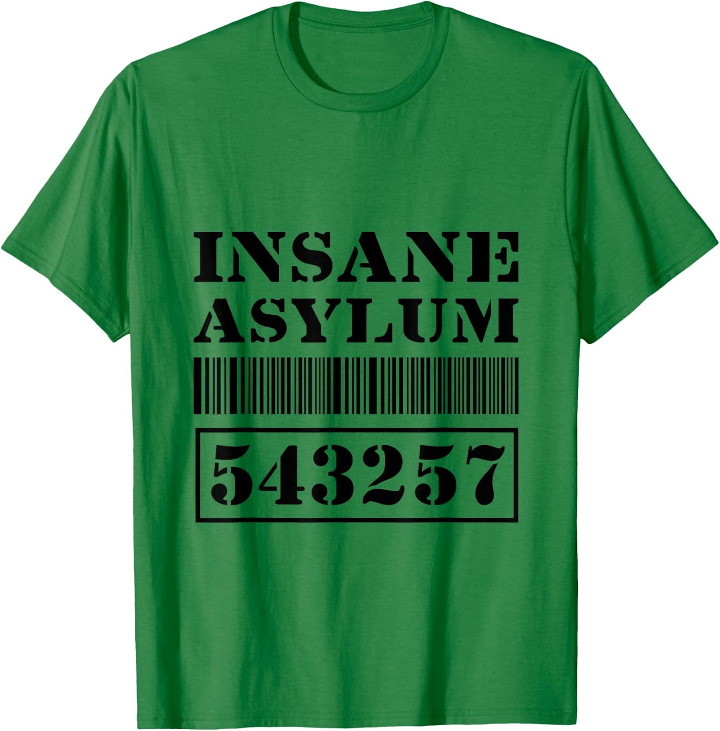 Insane Asylum Inmate T-Shirt - T-Shirt | Irish Green