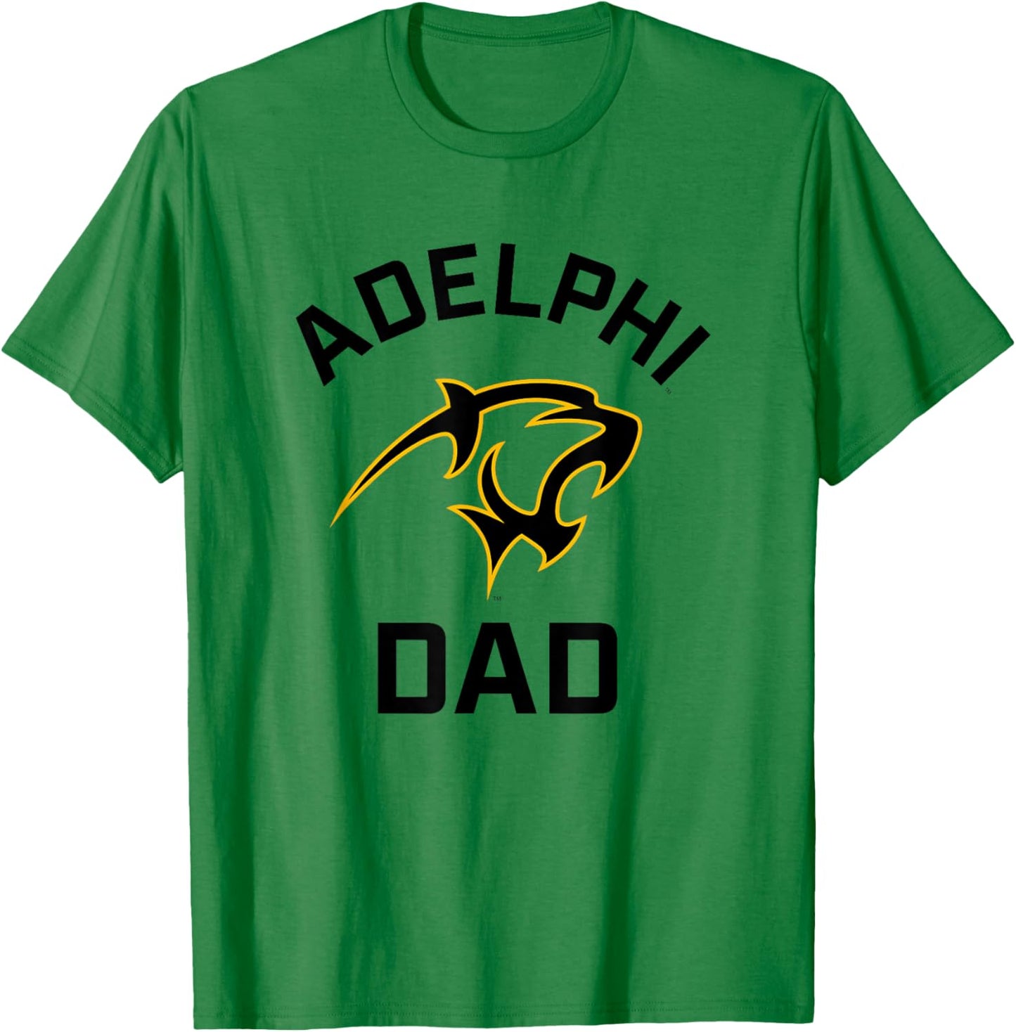 Adelphi University Panthers Arched Dad T-Shirt - T-Shirt | Irish Green
