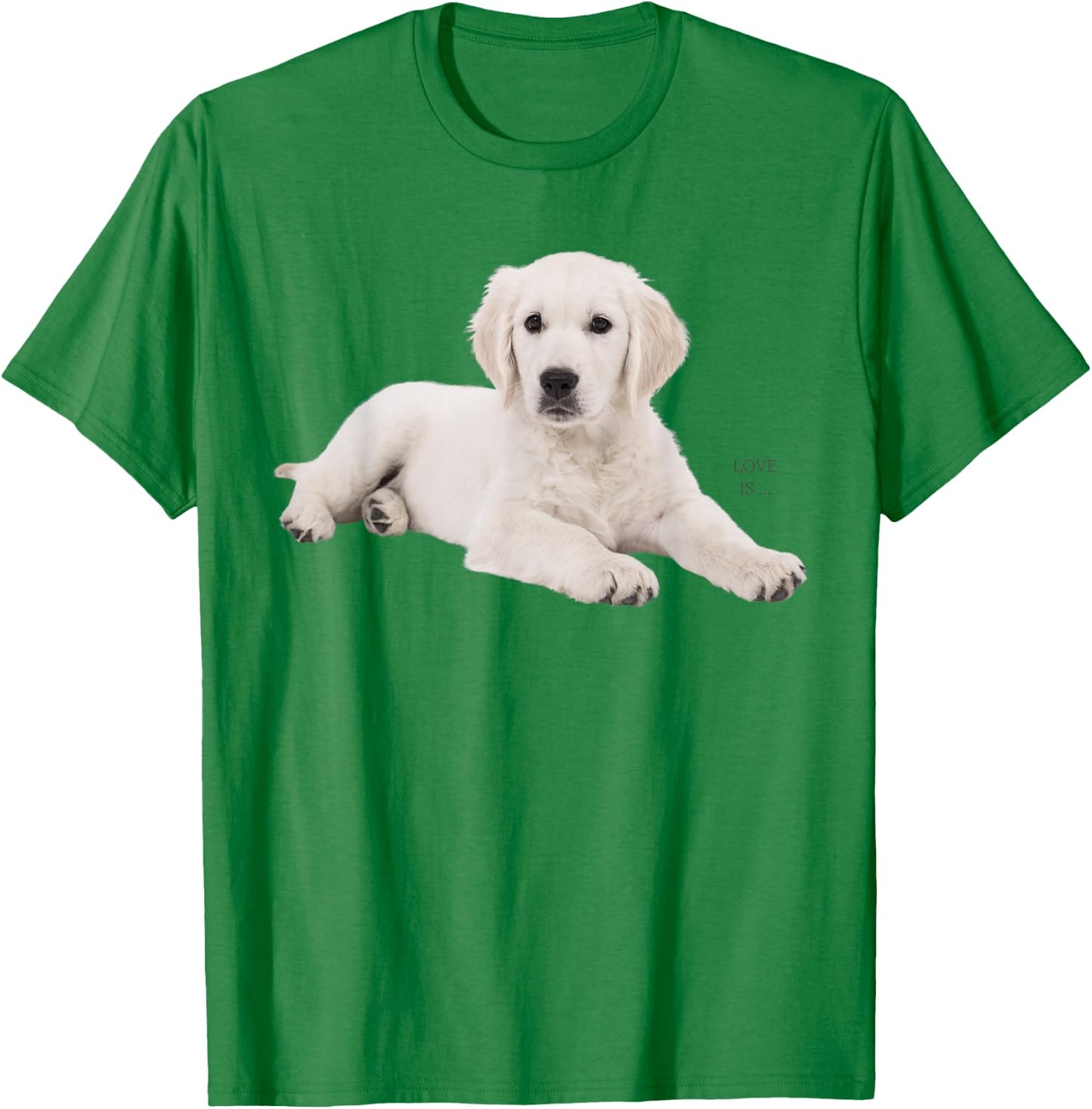 White Labrador Retriever Shirt Yellow Love Lab Mom Dog Dad T-Shirt - T-Shirt | Irish Green