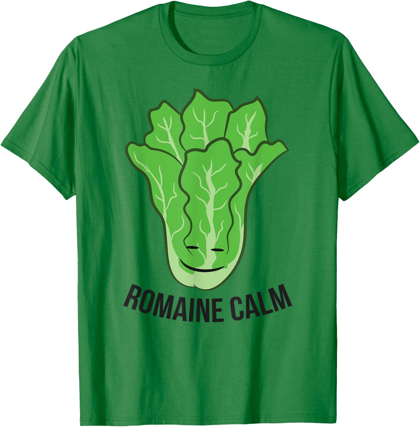Romaine Calm Funny Lettuce Vegan Vegetarian Romaine T-Shirt - T-Shirt | Irish Green