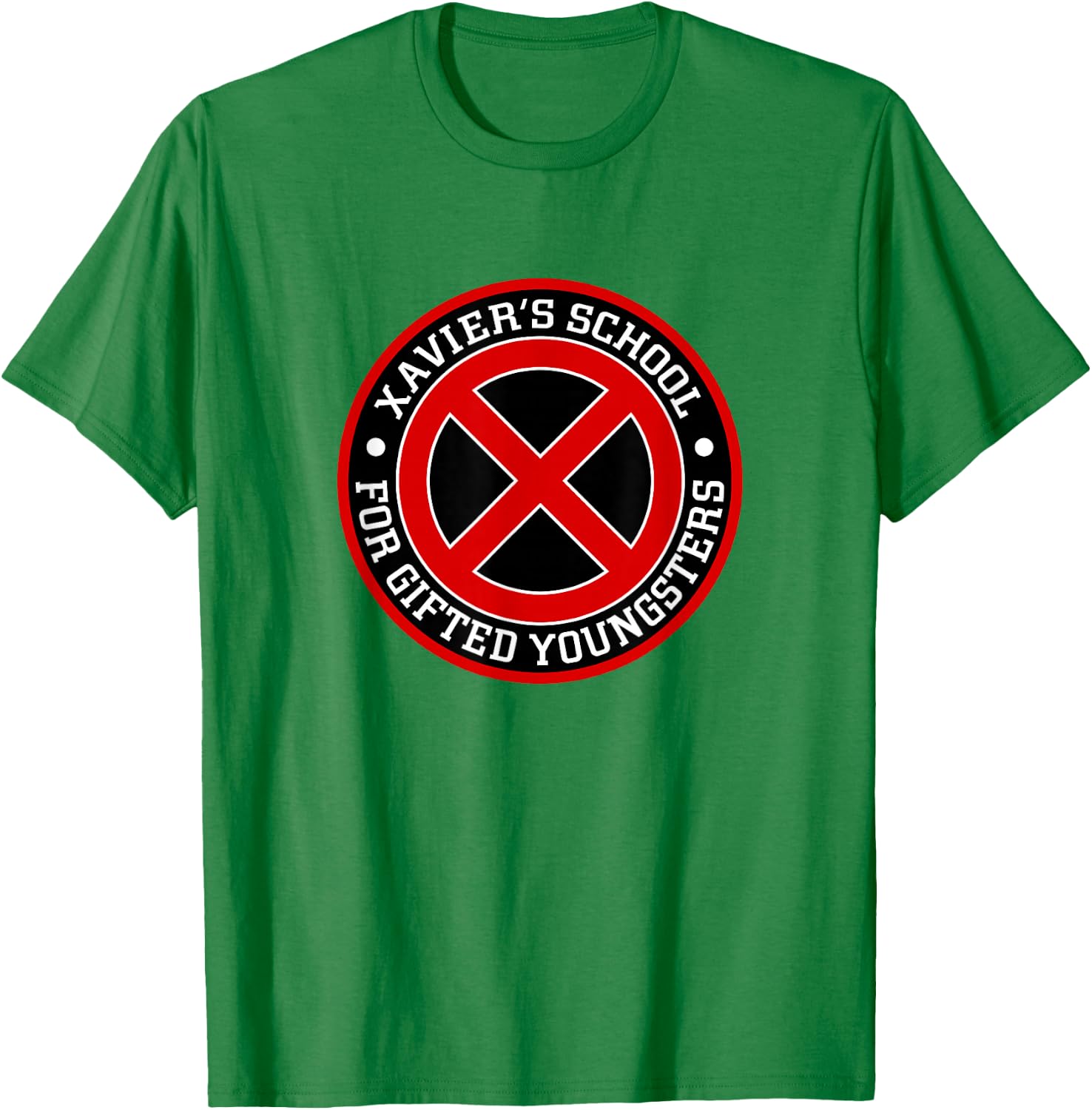 Marvel X-Men Xavier's School For Gifted Youngsters Logo V2 T-Shirt - T-Shirt | Irish Green