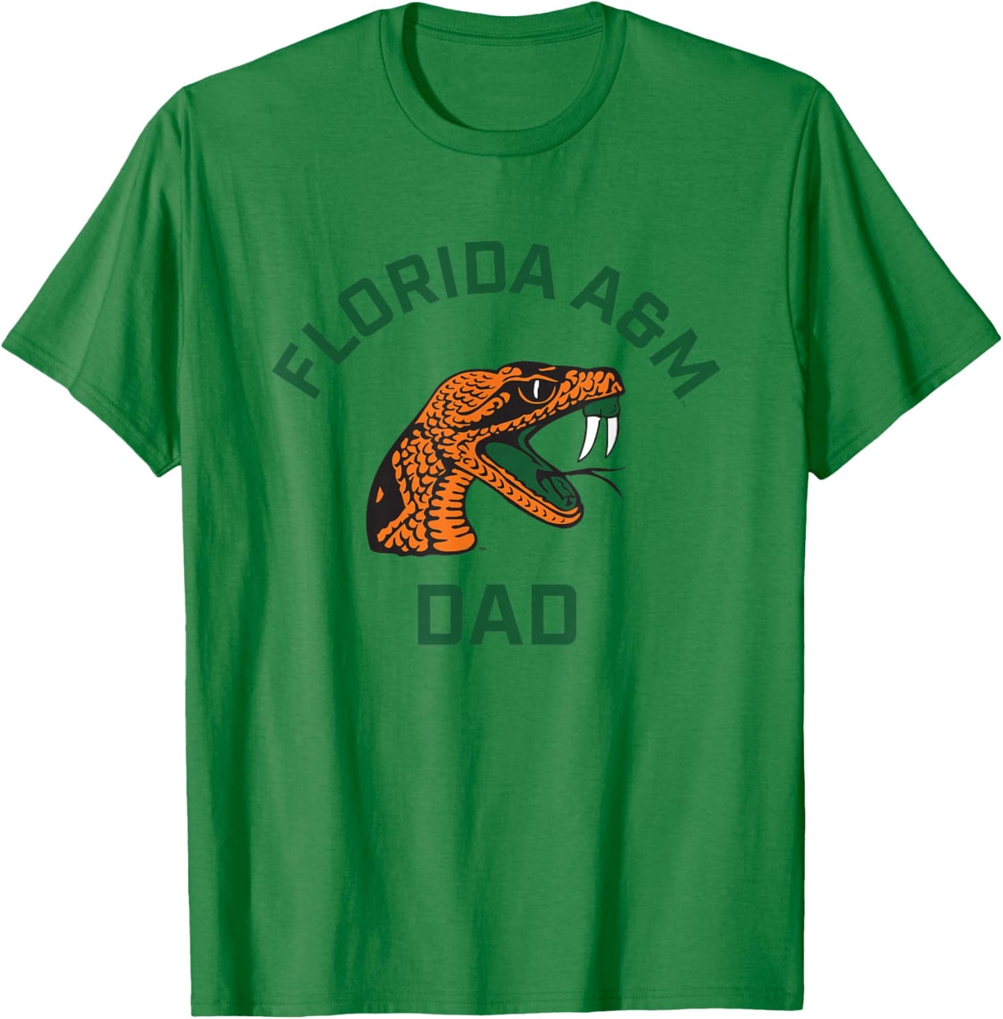 Florida A&M University FAMU Rattlers Arched Dad T-Shirt - T-Shirt | Irish Green