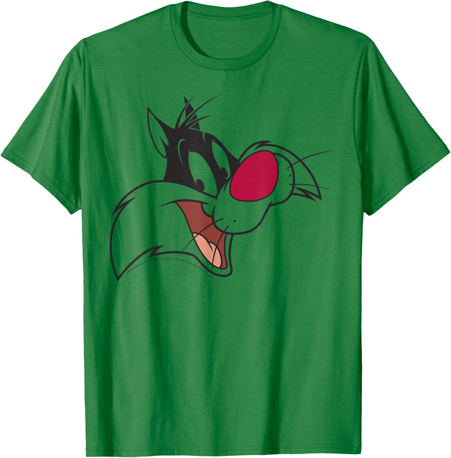 Looney Tunes Sylvester Face Portrait T-Shirt - T-Shirt | Irish Green