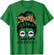 Swim Nanny Messy Bun Hair Funny Swimmer T-Shirt - T-Shirt | Irish Green
