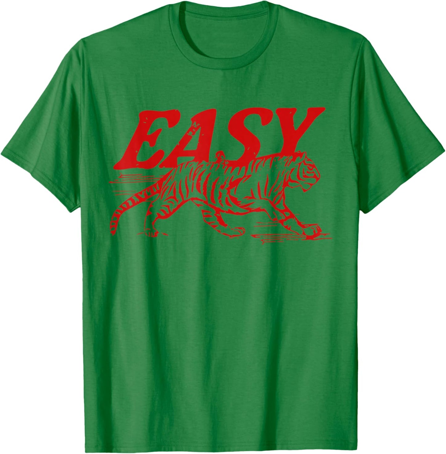 Easy Tiger Distressed Graphic Men Women T-Shirt - T-Shirt | Irish Green