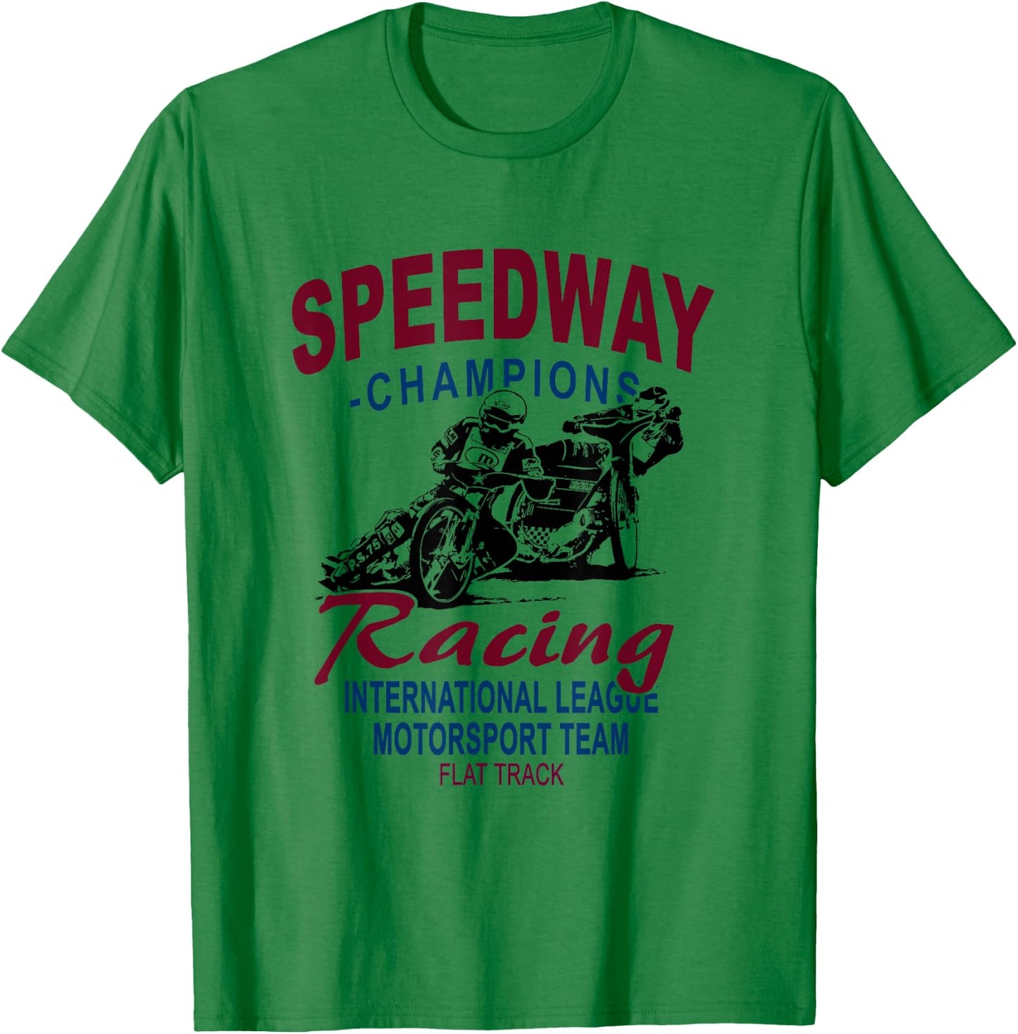 Speedway Railway Motorcycle Racing T-Shirt - T-Shirt | Irish Green