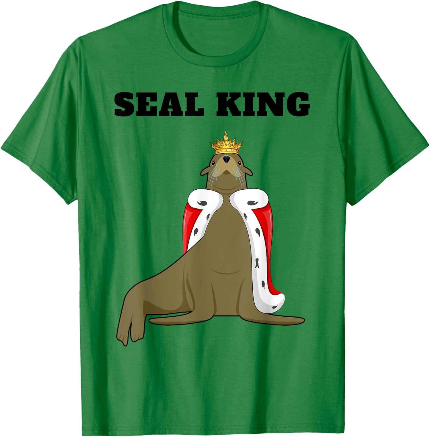 Seal King | Boys Seal Lover | Seal T-Shirt - T-Shirt | Irish Green