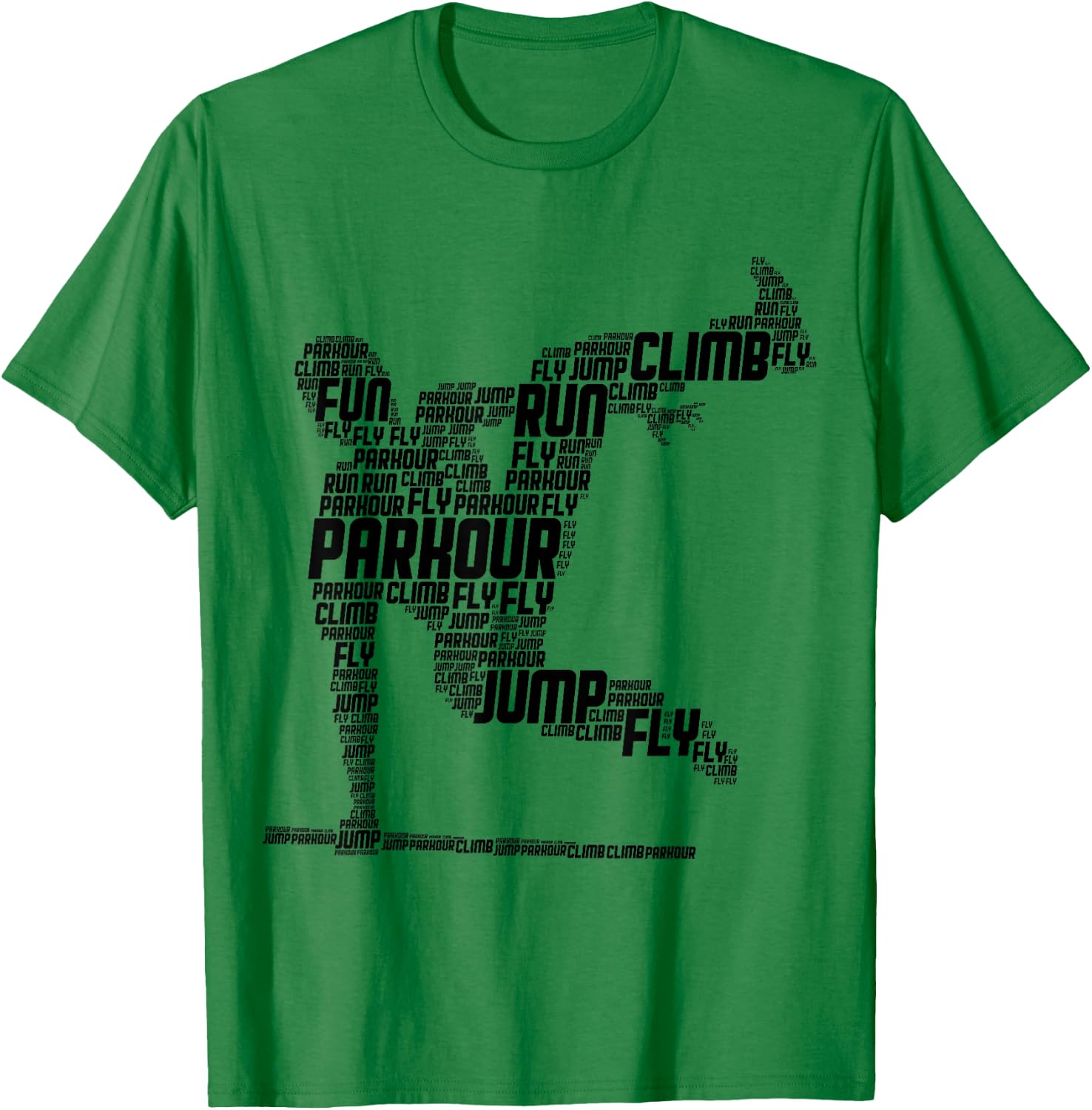 Parkour Freerunner Traceur Freerunning Men Boys Kids T-Shirt - T-Shirt | Irish Green