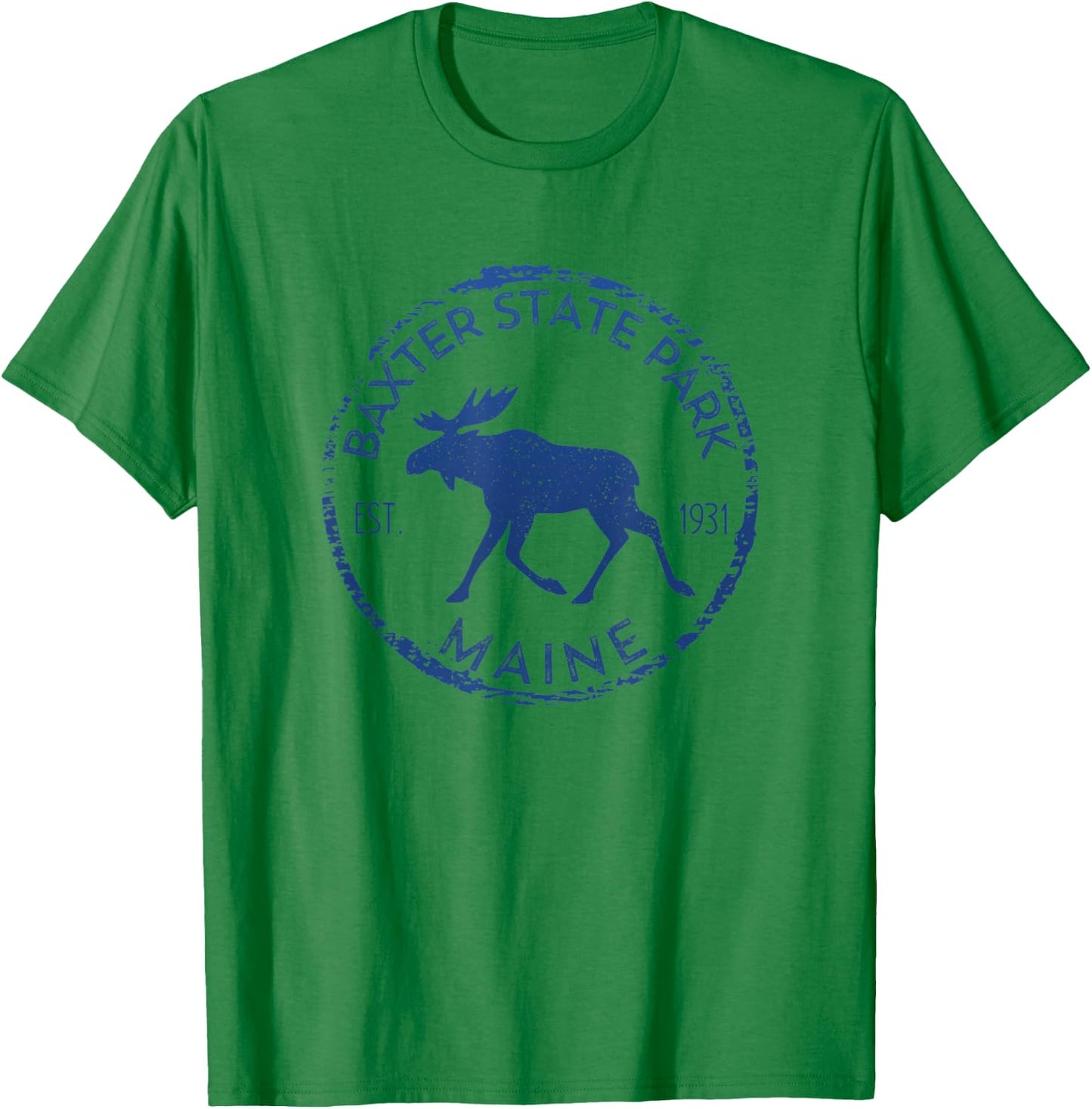 Baxter State Park Maine Moose Outdoors T-Shirt - T-Shirt | Irish Green