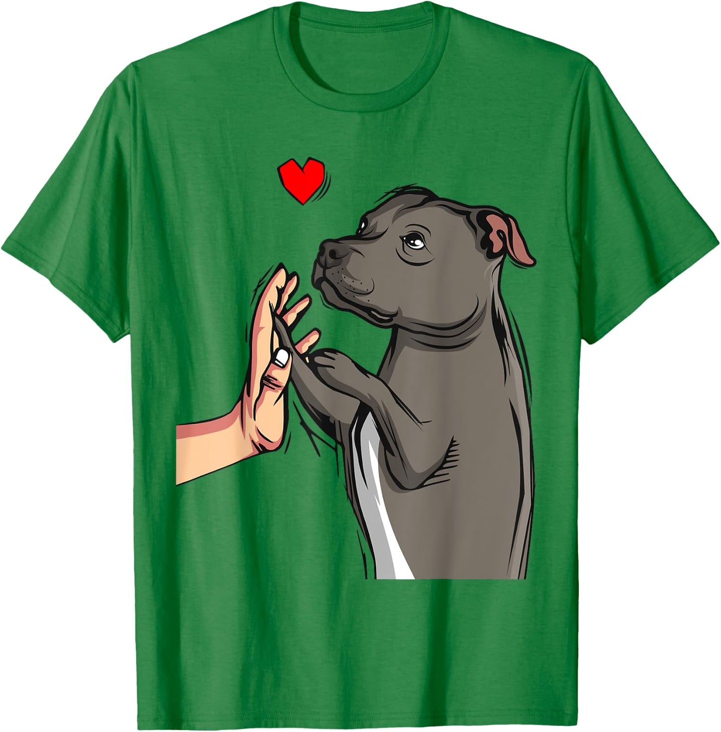 Staffordshire Bull Terrier Love Dog Mom Girls Gift T-Shirt - T-Shirt | Irish Green