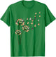Flower Pug Dogs Dandelion Funny Animal Lovers Men Women Small T-Shirt - T-Shirt | Irish Green