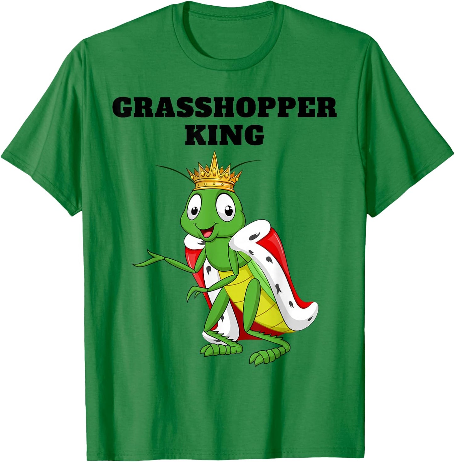 Grasshopper King Grasshopper Lover Design | Grasshopper T-Shirt - T-Shirt | Irish Green