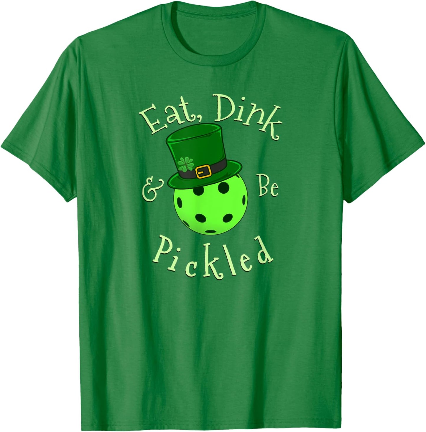 St Patricks Day Pickleball T-Shirt - T-Shirt | Irish Green
