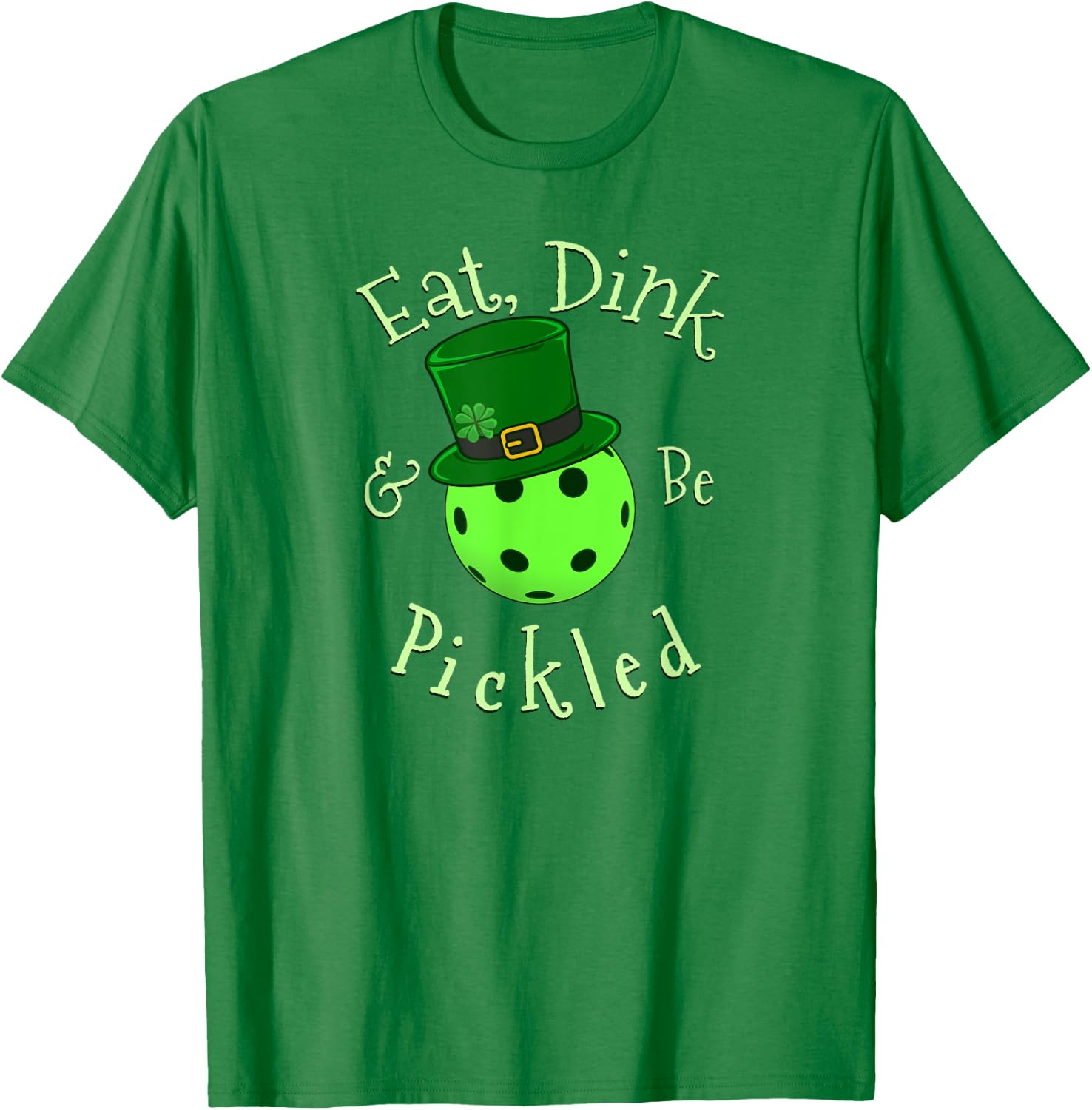 St Patricks Day Pickleball T-Shirt - T-Shirt | Irish Green