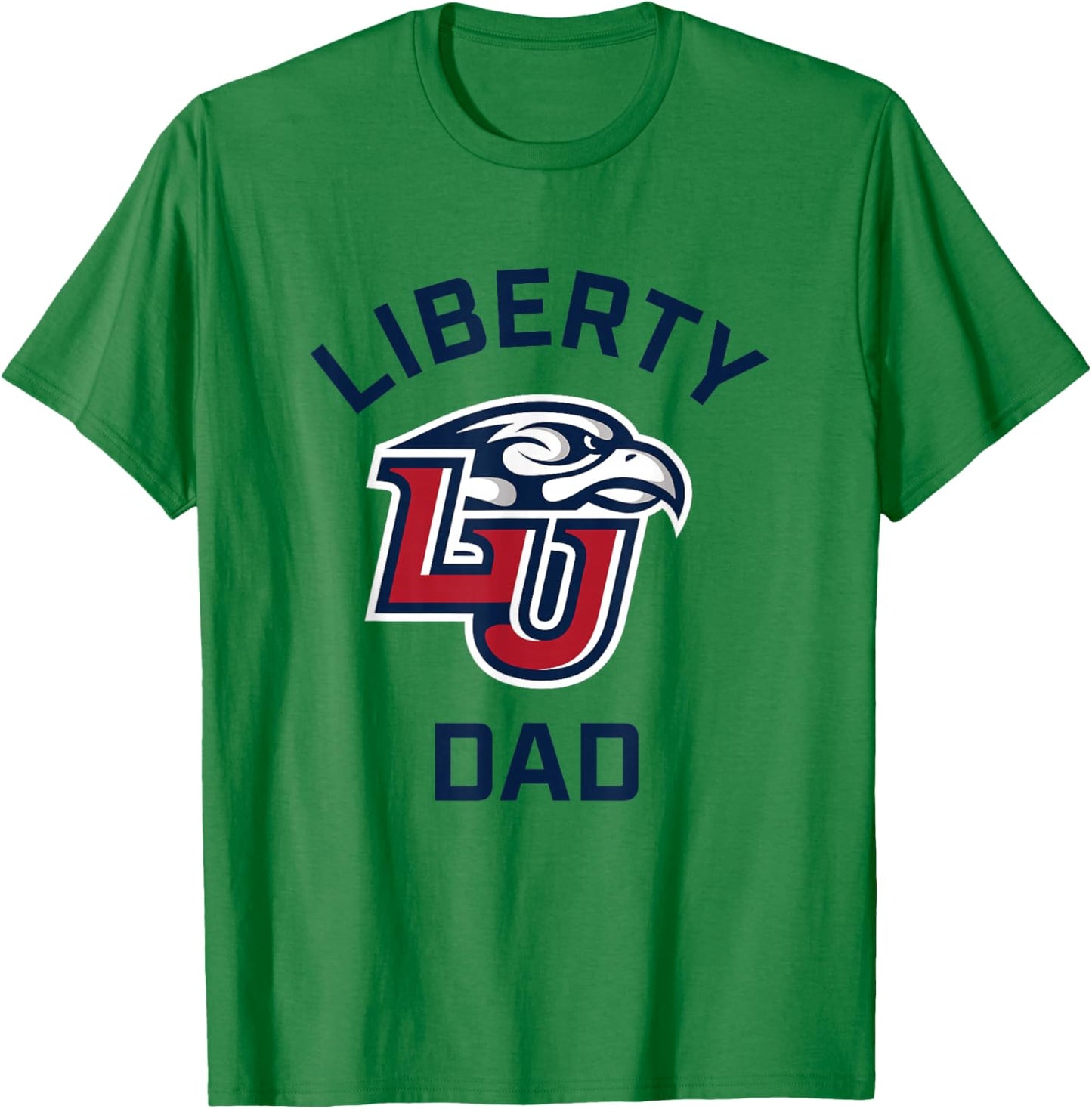 Liberty University Flames Arched Dad T-Shirt - T-Shirt | Irish Green