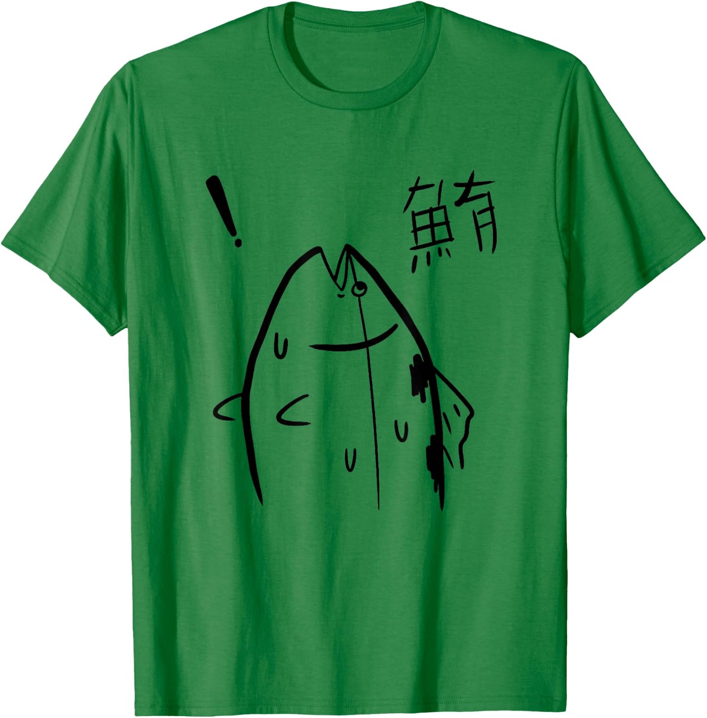 Harajuku Fish Manga Fish Graphic Design T-Shirt - T-Shirt | Irish Green
