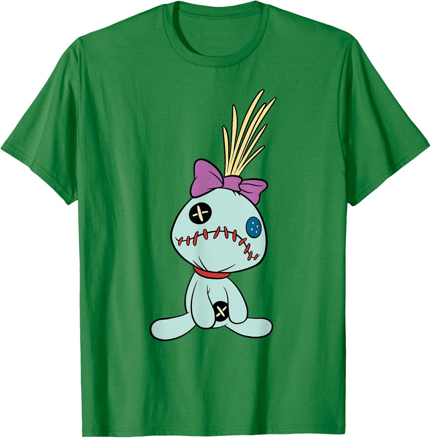 Disney Lilo & Stitch Cute Scrump Doll Big Chest Portrait T-Shirt - T-Shirt | Irish Green