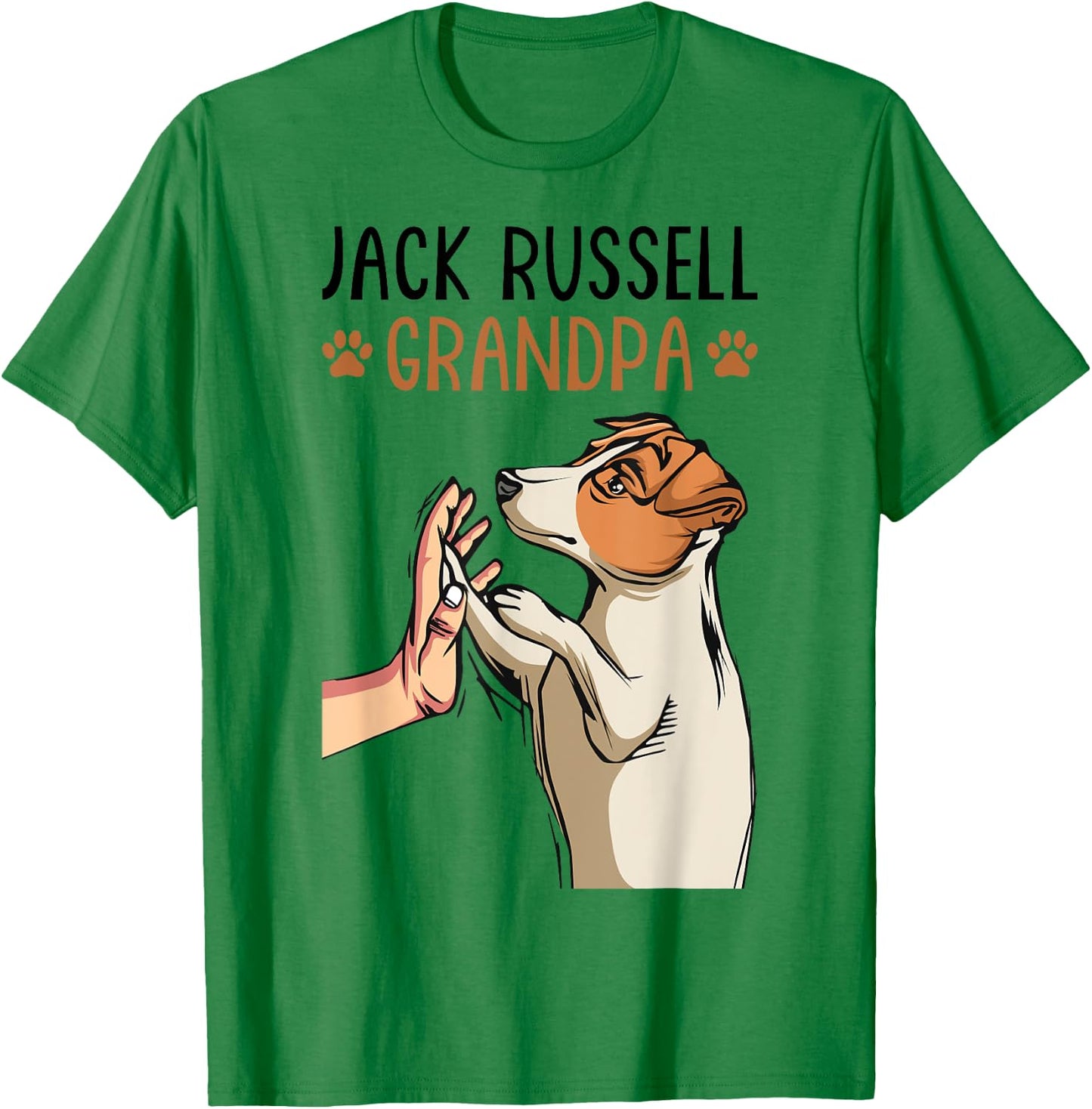 Jack Russell Terrier Grandpa Dog Grandpa Funny Men T-Shirt - T-Shirt | Irish Green
