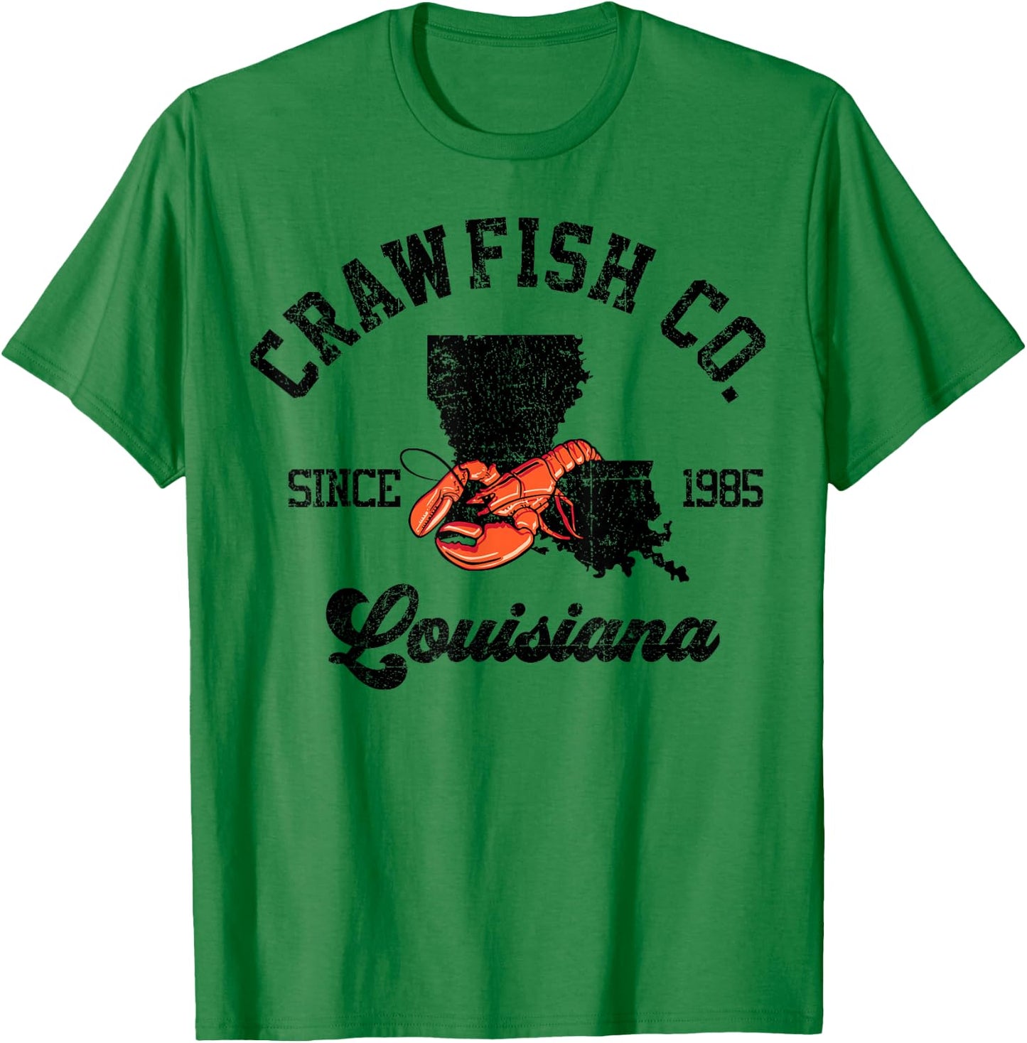 Crawfish Co Cajun Seafood Festival Vintage Cooking Gift T-Shirt - T-Shirt | Irish Green