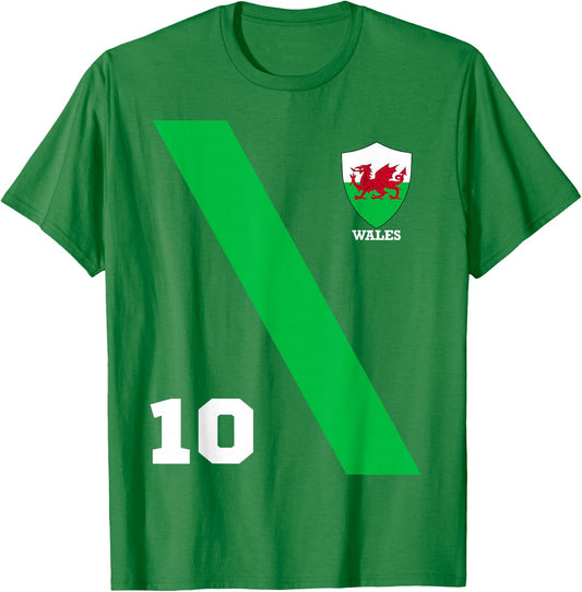 Wales Soccer Football 2020 European Tournament Fan T-Shirt - T-Shirt | Irish Green