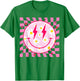 Happy Face Daisy Flower Shirt Preppy Aesthetic Smile Face T-Shirt - T-Shirt | Irish Green