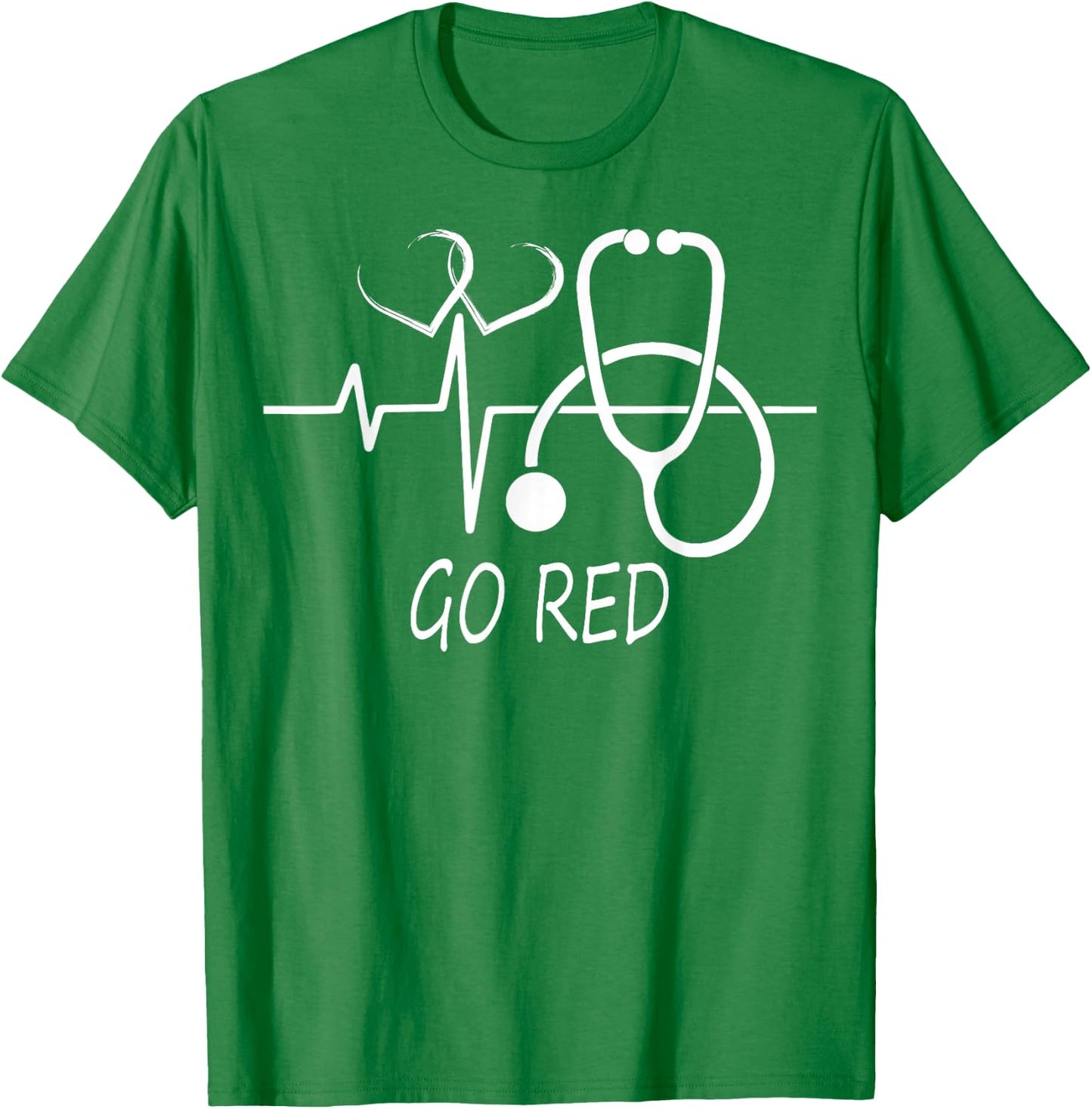 2026 February Heart Health Month American Heart Health T-Shirt - T-Shirt | Irish Green