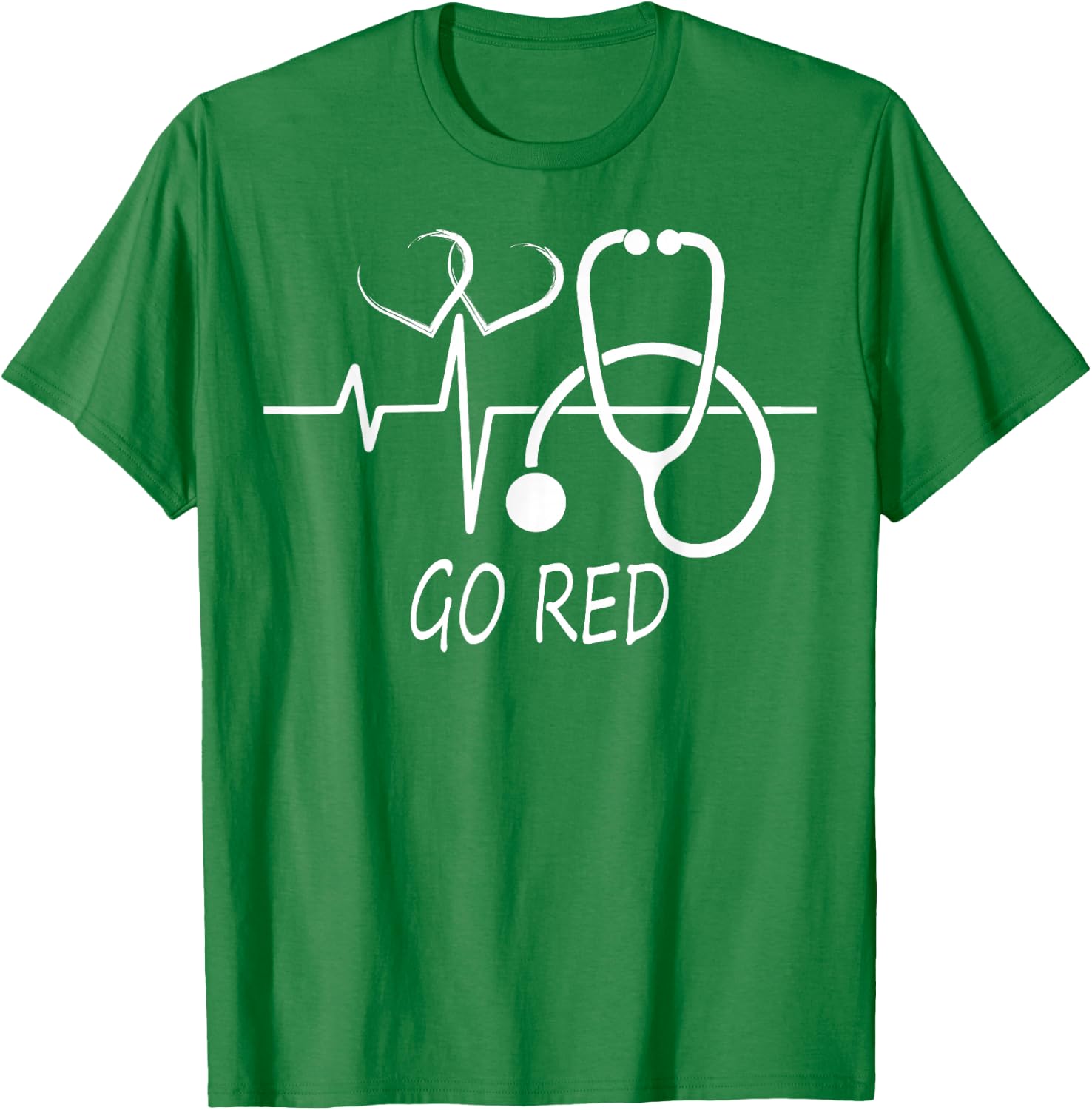2026 February Heart Health Month American Heart Health T-Shirt - T-Shirt | Irish Green