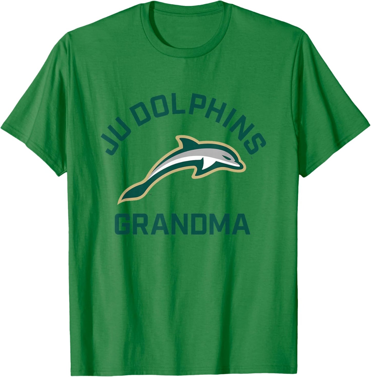 Jacksonville University Dolphins Arched Grandma T-Shirt - T-Shirt | Irish Green