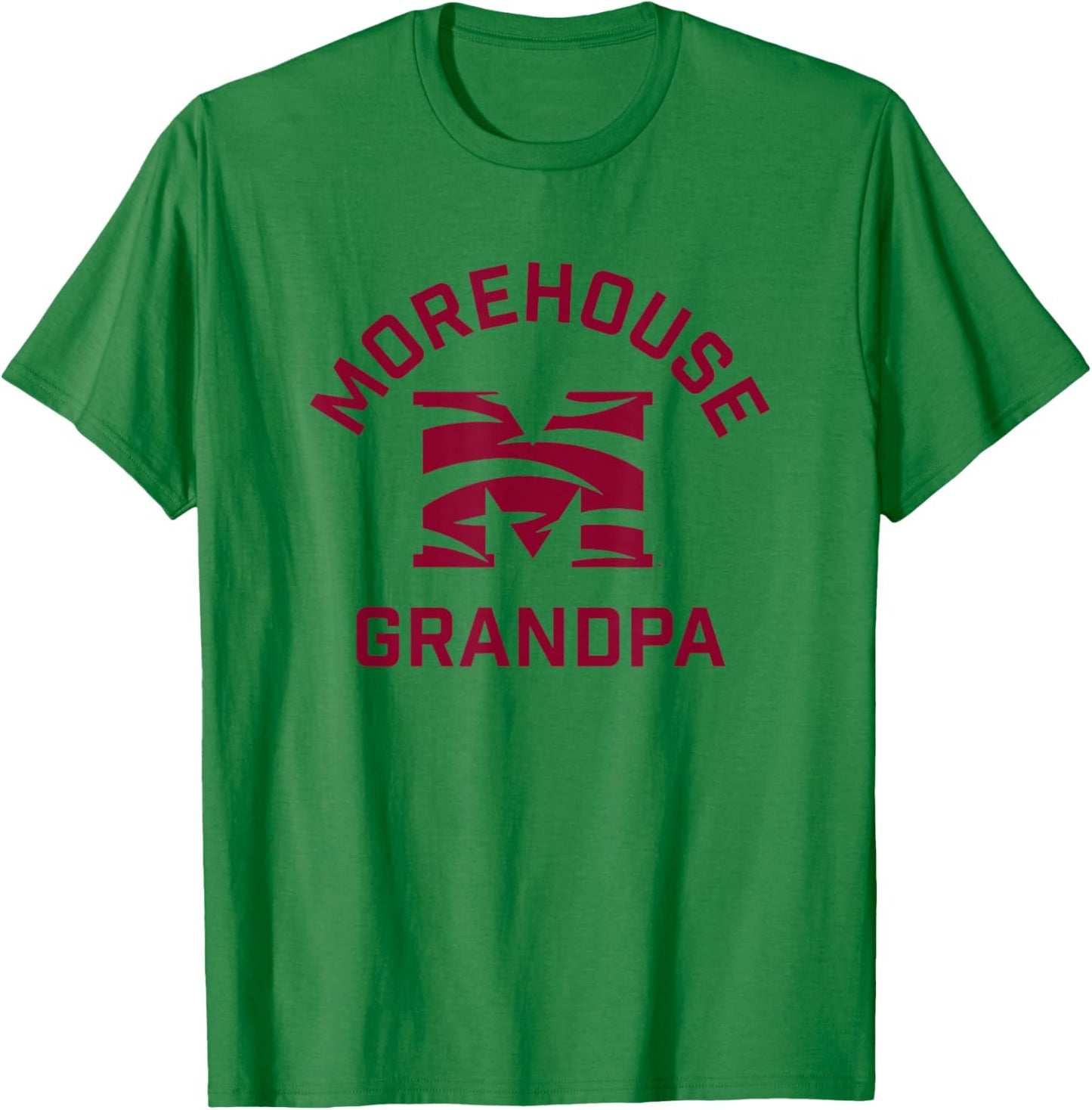 Morehouse College Maroon Tigers Arched Grandpa T-Shirt - T-Shirt | Irish Green