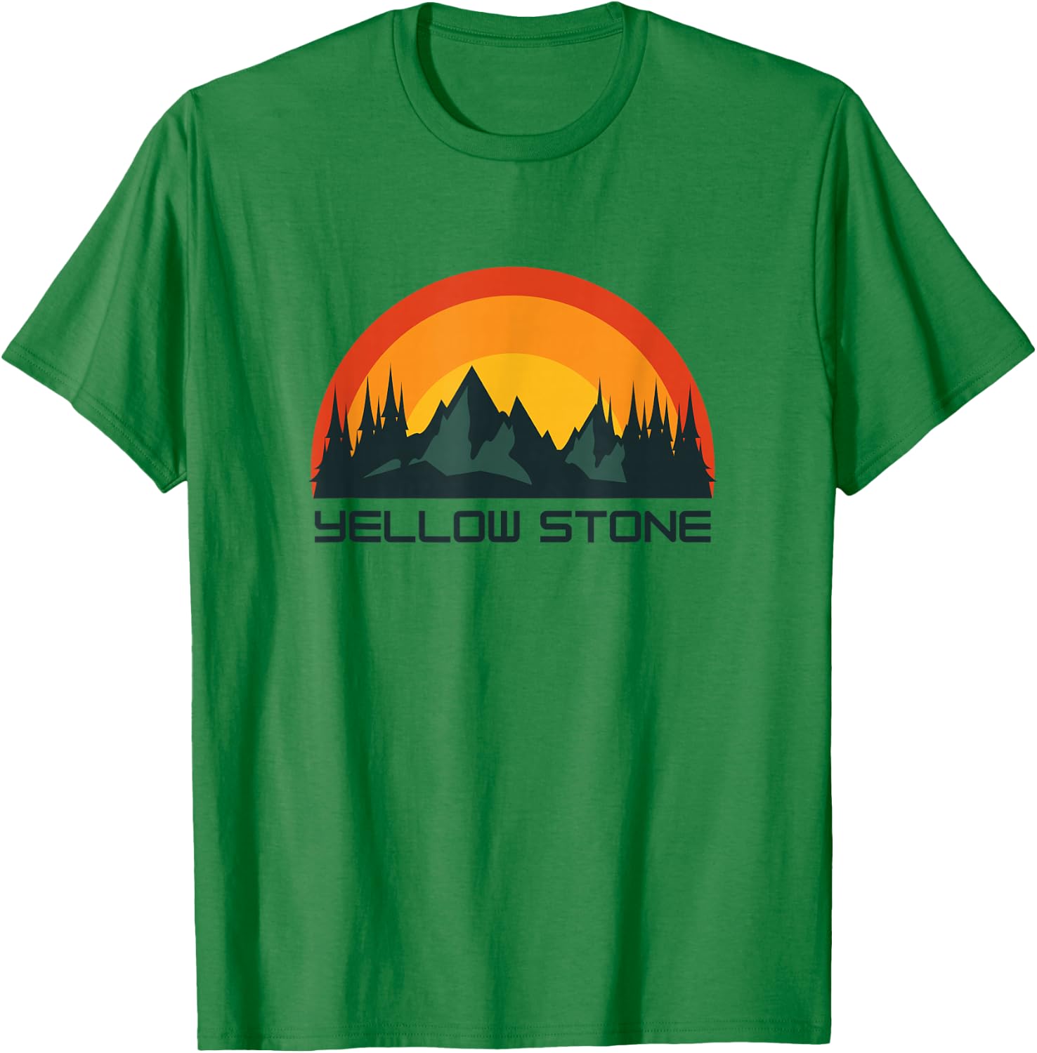Yellow Stone National Park T-Shirt - T-Shirt | Irish Green
