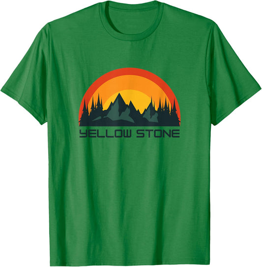 Yellow Stone National Park T-Shirt - T-Shirt | Irish Green