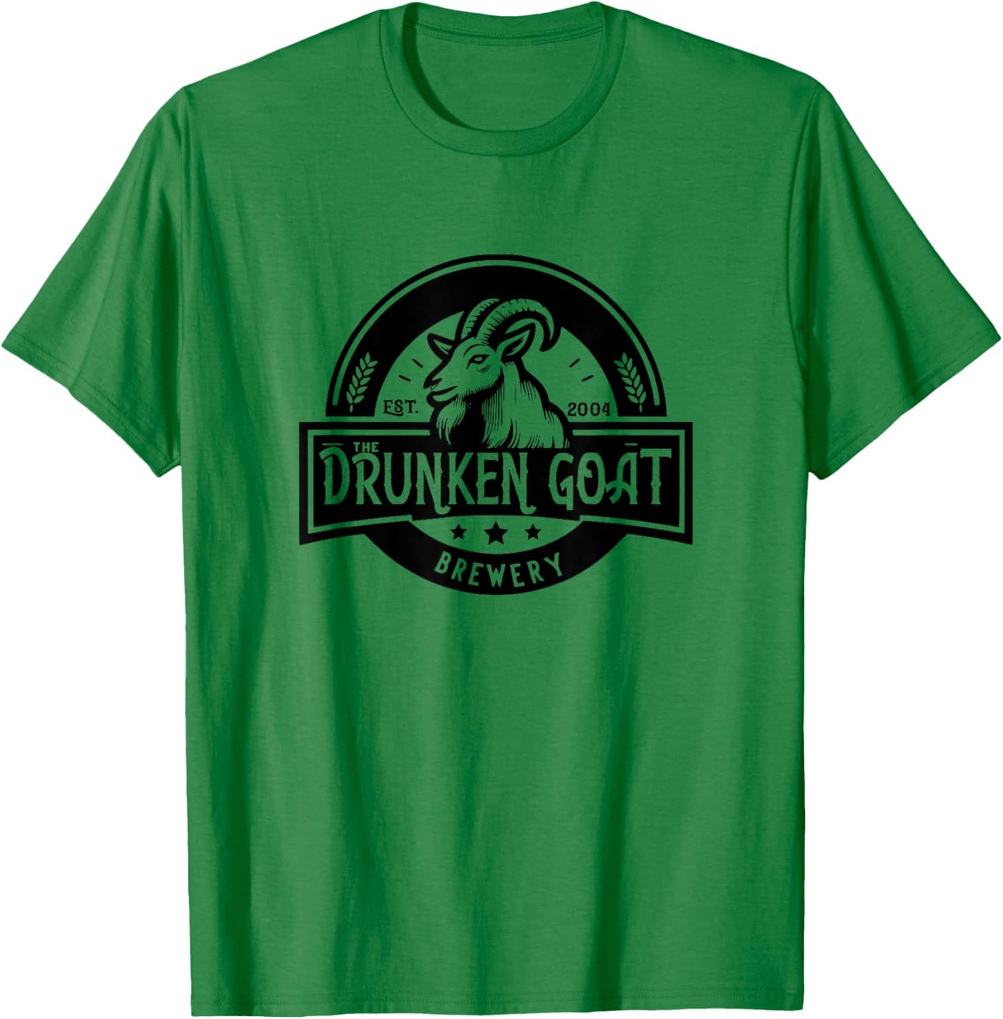 The Drunken Goat Brewery Novelty T-Shirt - T-Shirt | Irish Green