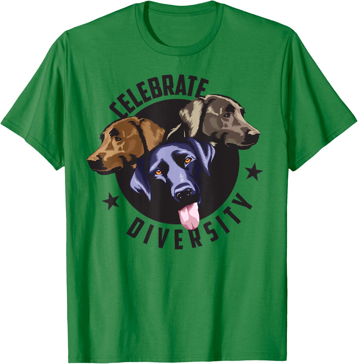 Cool Celebrate Diversity For Labrador Retriever Lovers T-Shirt - T-Shirt | Irish Green