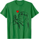 Pug Love Dog Holder Woman Gift T-Shirt - T-Shirt | Irish Green