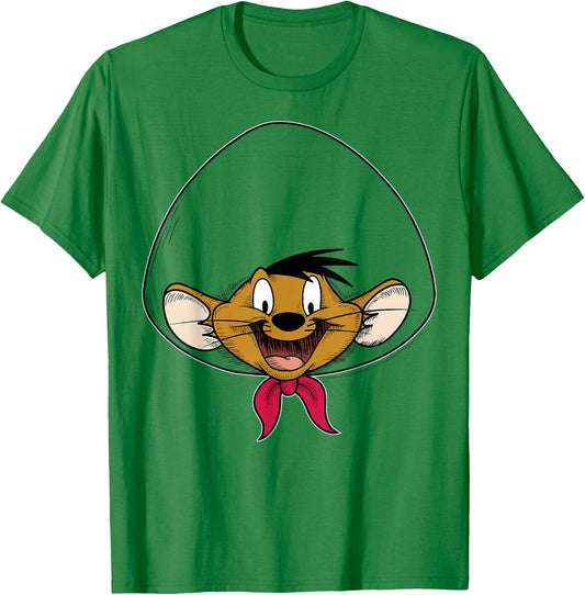 Looney Tunes Speedy Gonzales Big Face T-Shirt - T-Shirt | Irish Green