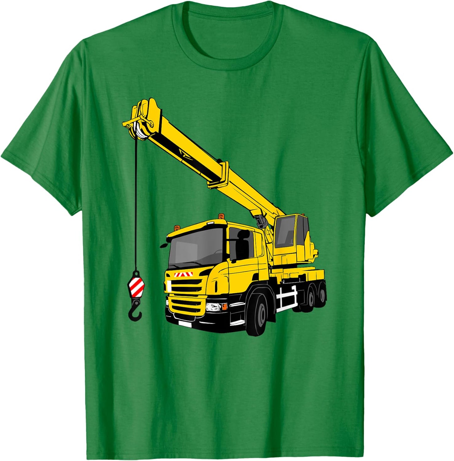 Crane car, carrane, crane, truck T-Shirt - T-Shirt | Irish Green
