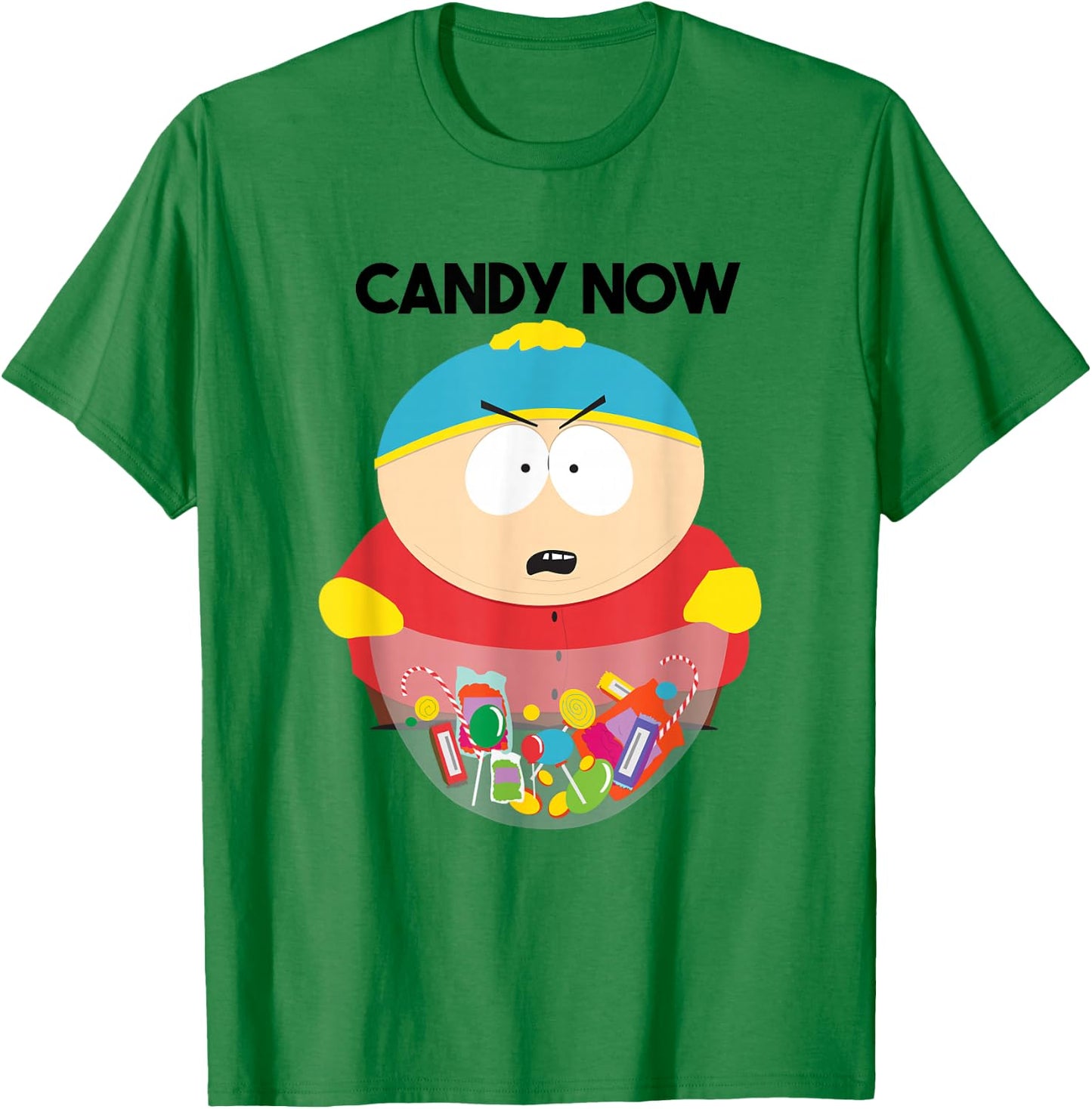 Cartman, Candy Now! T-Shirt - T-Shirt | Irish Green