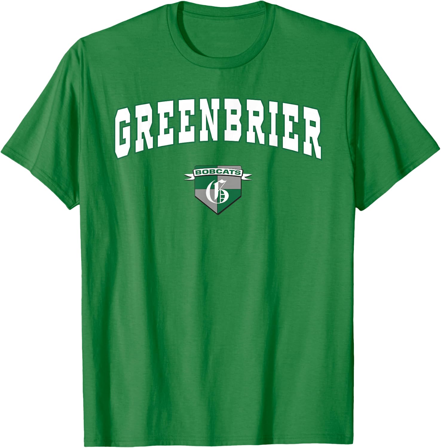 Greenbrier High School Bobcats T-Shirt - T-Shirt | Irish Green