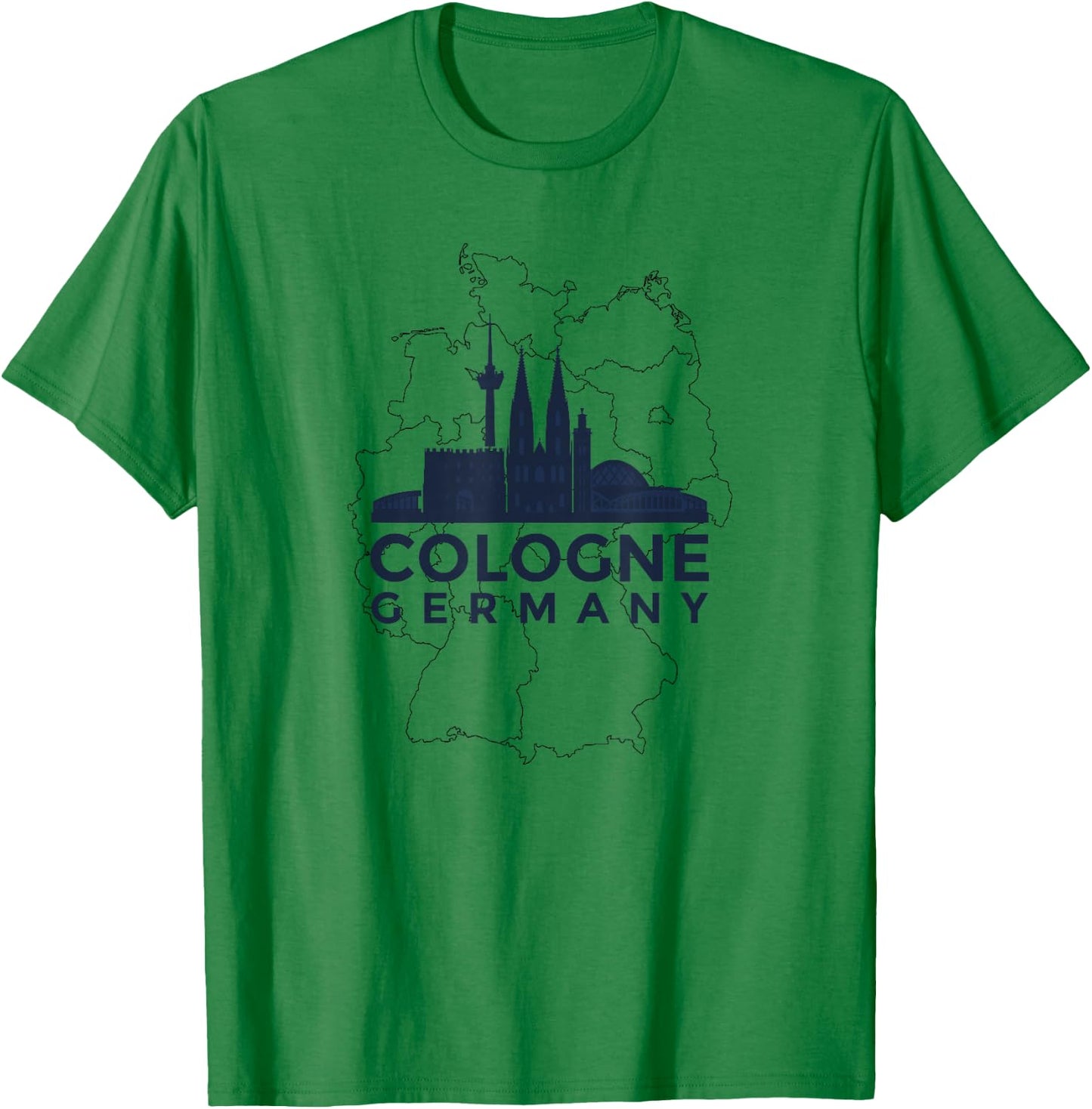 Cologne Germany, Cologne, German T-Shirt - T-Shirt | Irish Green