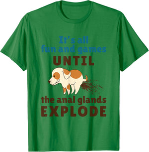 Vet Tech Veterinarian Veterinary Medicine Funny Anal Glands T-Shirt - T-Shirt | Irish Green