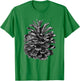 Conifer Pine Cone Woodland Walk Drawing T-Shirt - T-Shirt | Irish Green