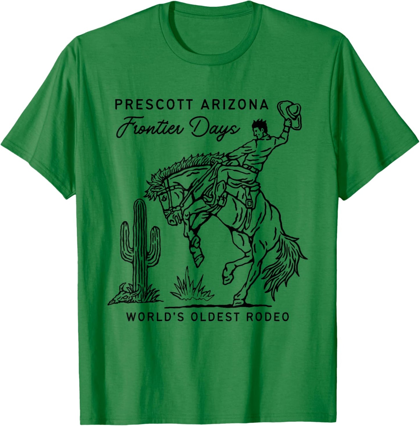 Prescott Arizona Frontier Days World's Oldest Rodeo T-Shirt - T-Shirt | Irish Green