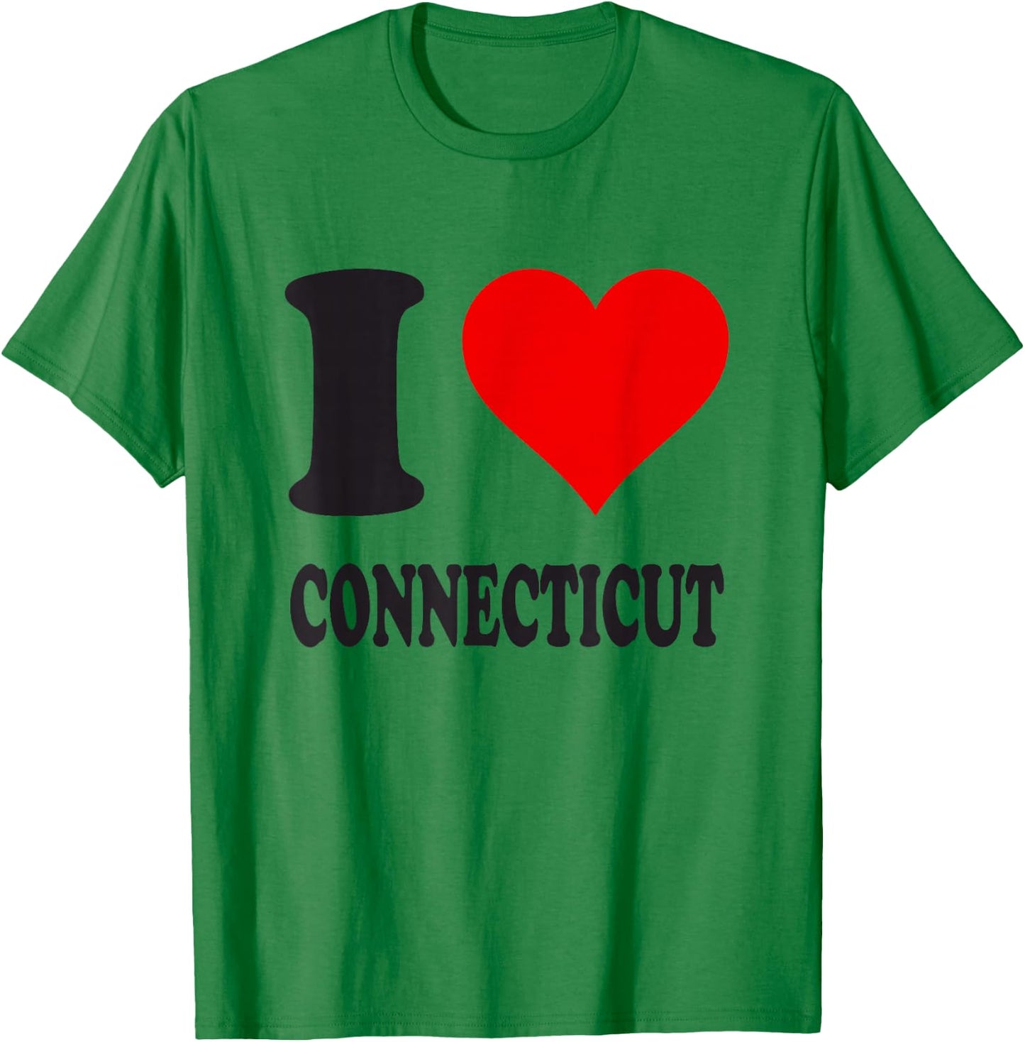 I Love Connecticut T-Shirt - T-Shirt | Irish Green