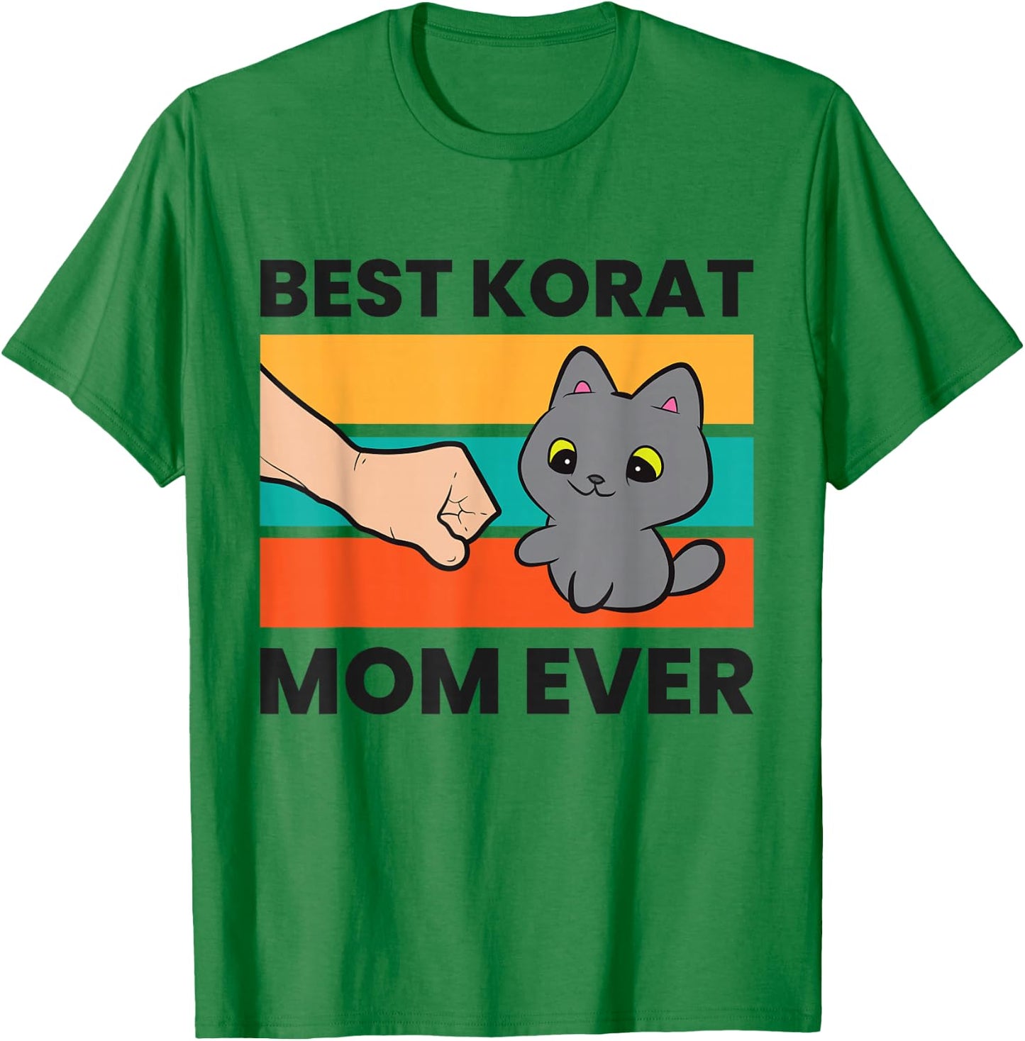 Korat Cat Mama Best Korat Mom Ever T-Shirt - T-Shirt | Irish Green