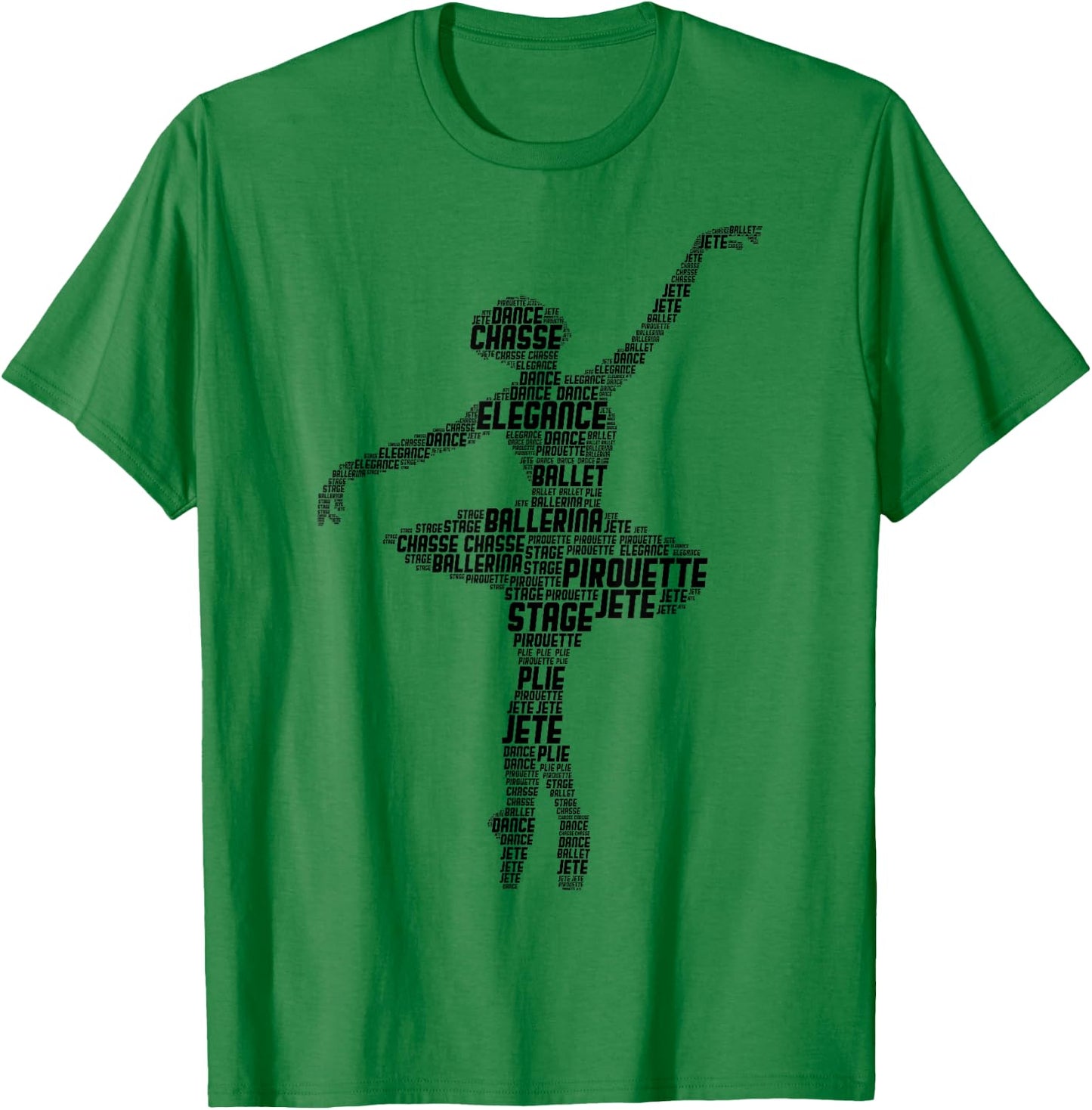 Ballerina Ballet Girls Women T-Shirt - T-Shirt | Irish Green