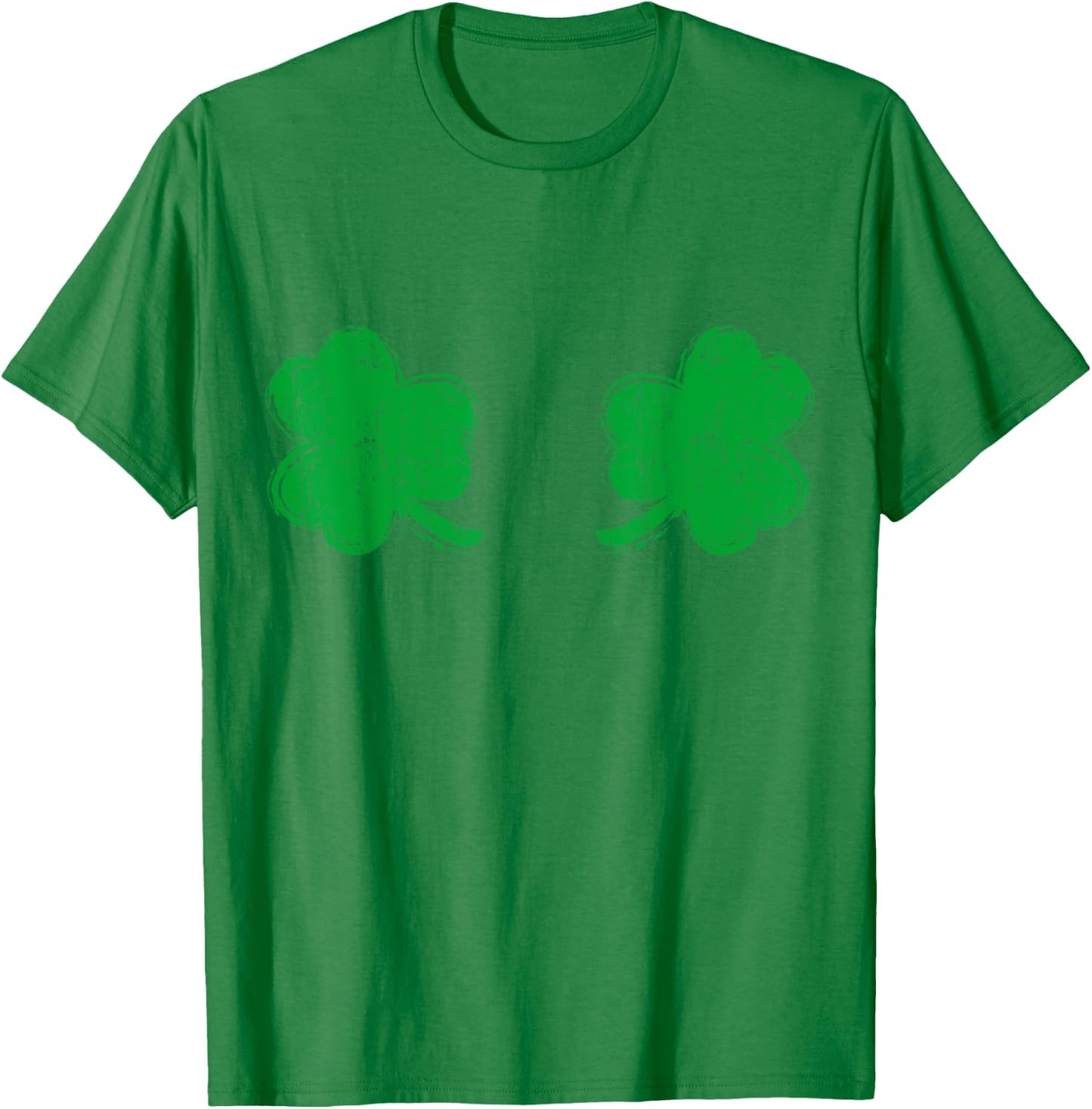 Shamrock Boobs Irish Boobies St Patricks Day Shirt T-Shirt - T-Shirt | Irish Green