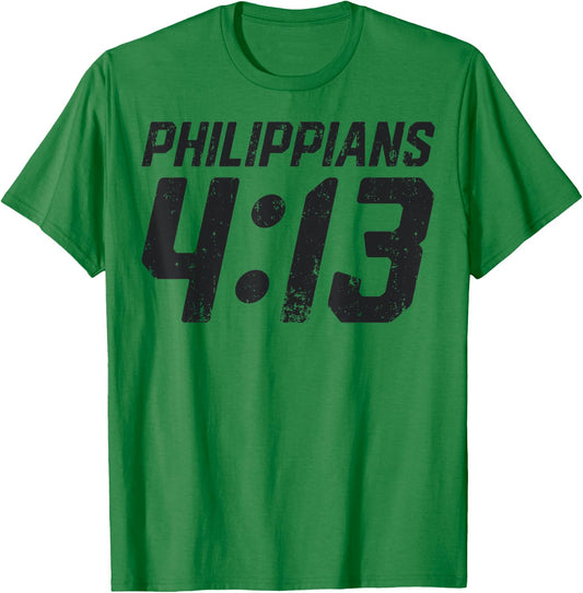 Philippians 4:13 Christian Bible Verse Men Women Religious T-Shirt - T-Shirt | Irish Green